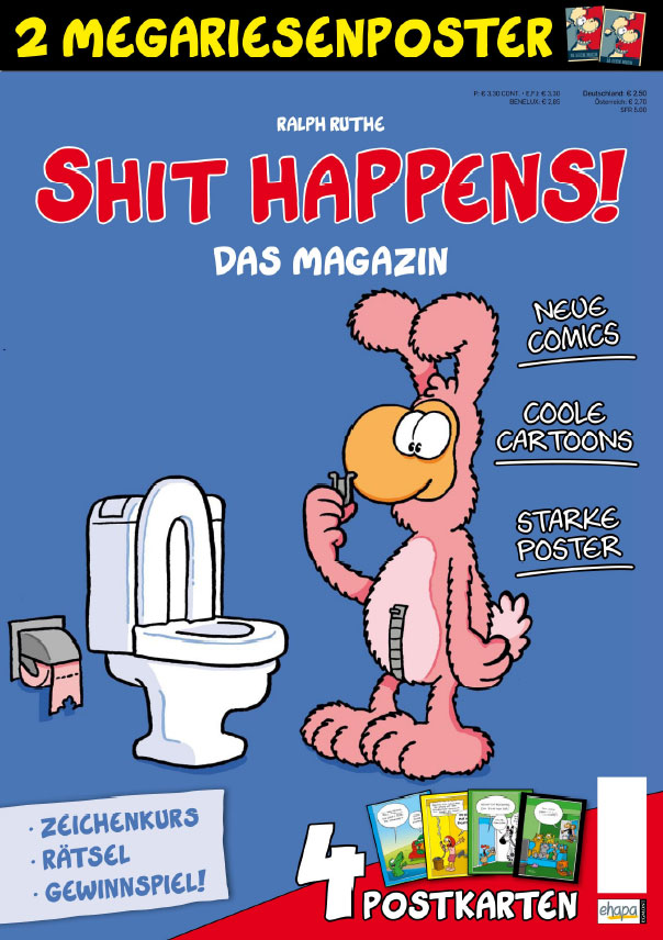Titelbild-Entwurf des ersten »Shit happens!«-Magazins. (c) 2012 Egmont Ehapa