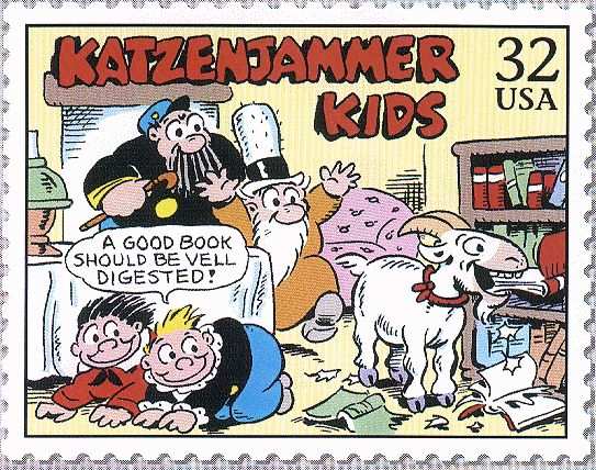 Briefmarke der USA mit den Katzenjammer Kids
