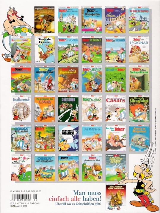 Asterix Band 5 (Rückseite, alt)