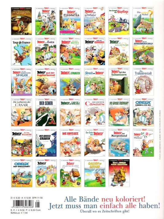 Asterix Band 5 (Rückseite, neu)