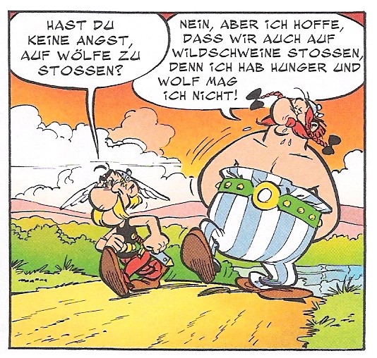 Asterix Band 5 (Panelvergleich)