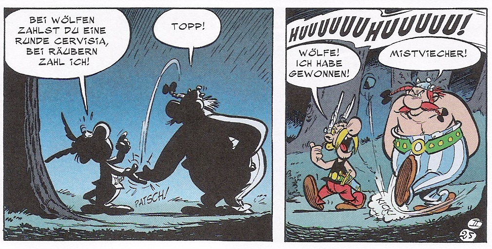 Asterix Band 5 (Panelvergleich)