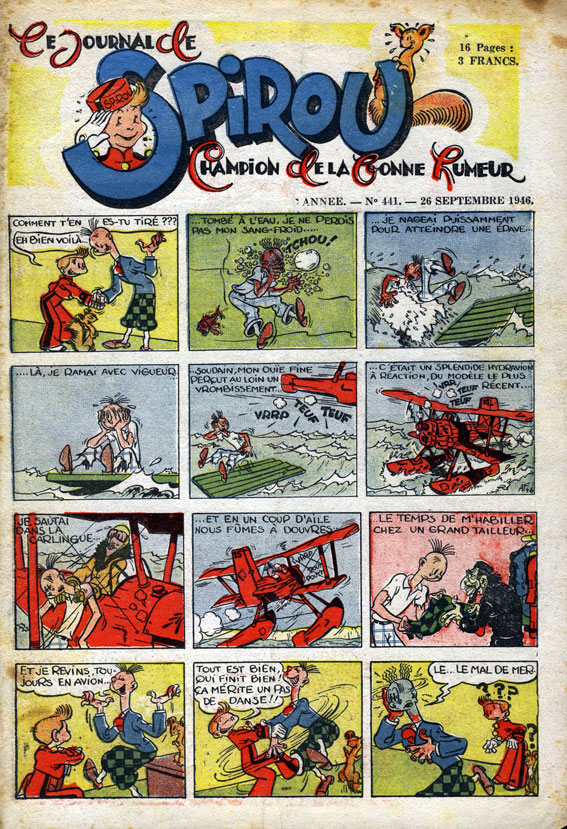 1946 übernimmt André Franquin die Titelserie