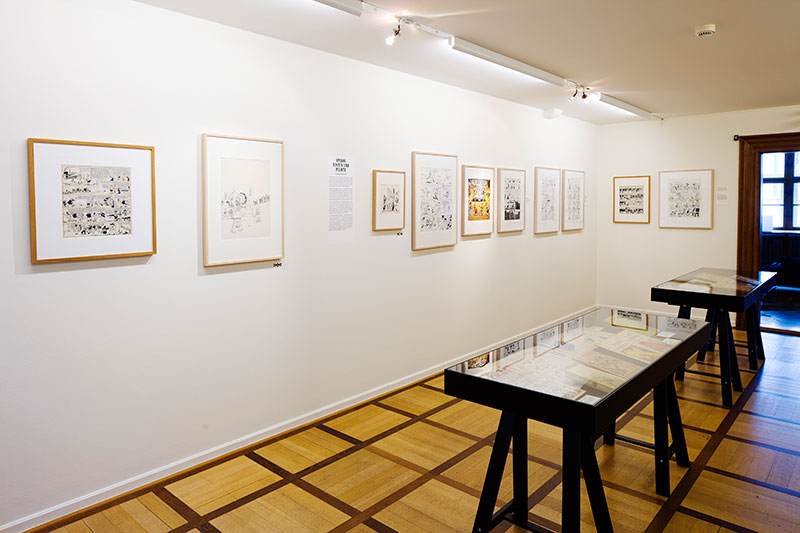 Blick in die übersichtlich und geschmackvoll angeordnete Ausstellung