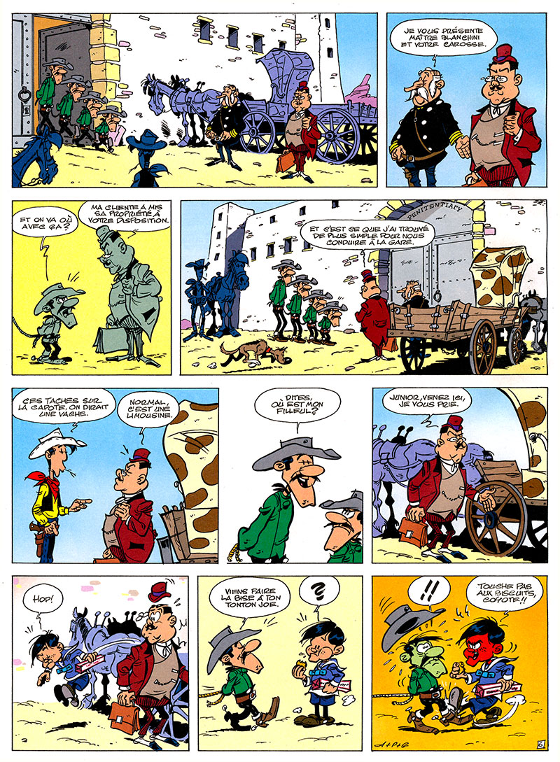 Seite 6 aus dem neuen Lucky-Luke-Abenteuer