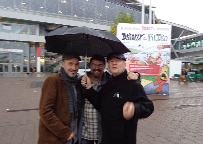 Klaus Jöken (Mitte) mit J.Y.Ferri und D. Conrad in Frankfurt, 2013