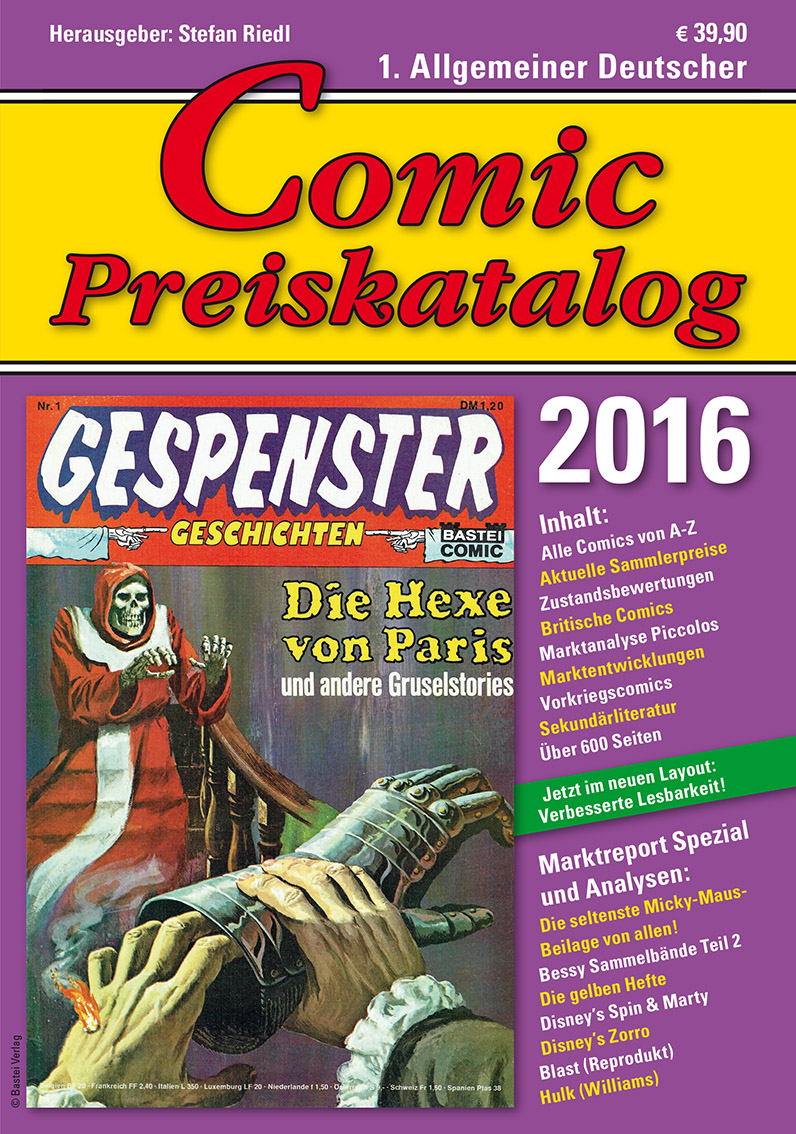 Comic-Preiskatalog 2016 Hardcover