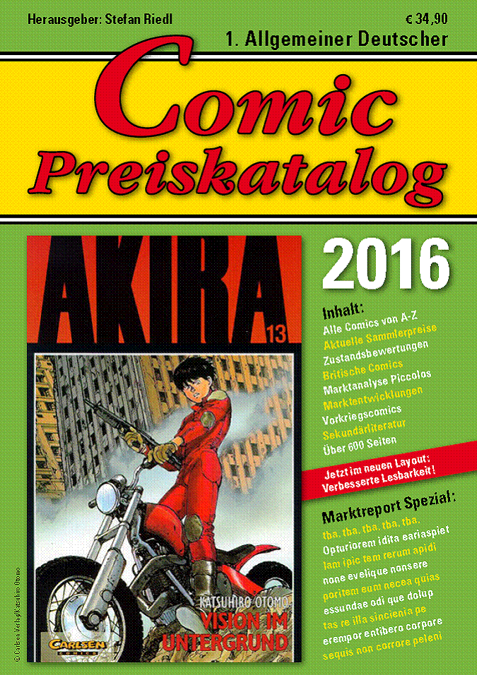 Comic-Preiskatalog 2016: Softcover-Ausgabe