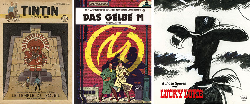 Das Magazin Tintin, Blake und Mortimer und Lucky Luke feiern Geburtstag