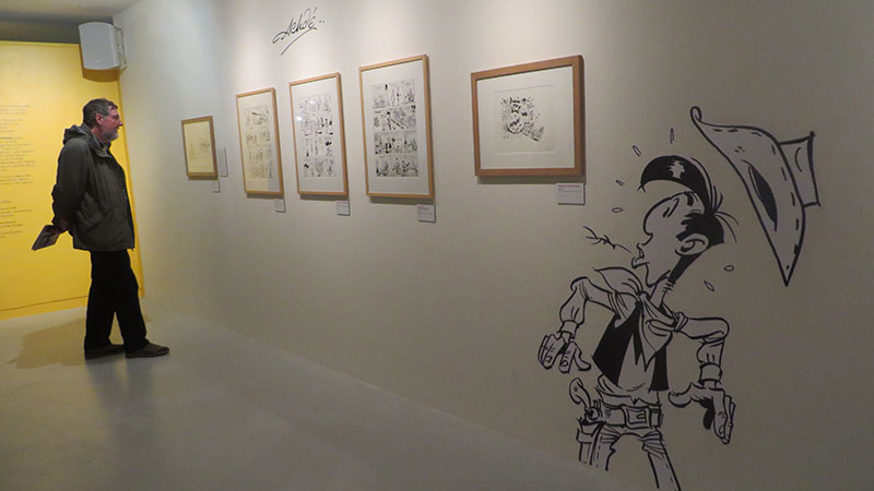 Angoulême 2016: Blick in die Achdé-Ausstellung zum 70. Lucky Luke-Geburtstag