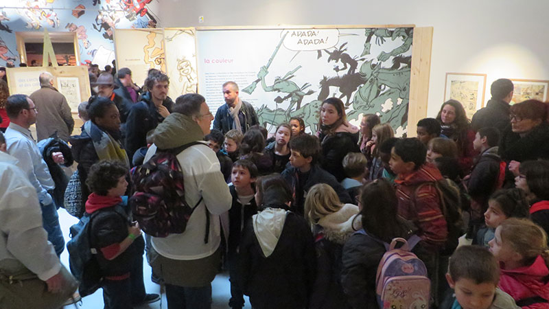 Angoulême 2016: Ganze Schulklassen besuchten die Lucky Luke-Ausstellung