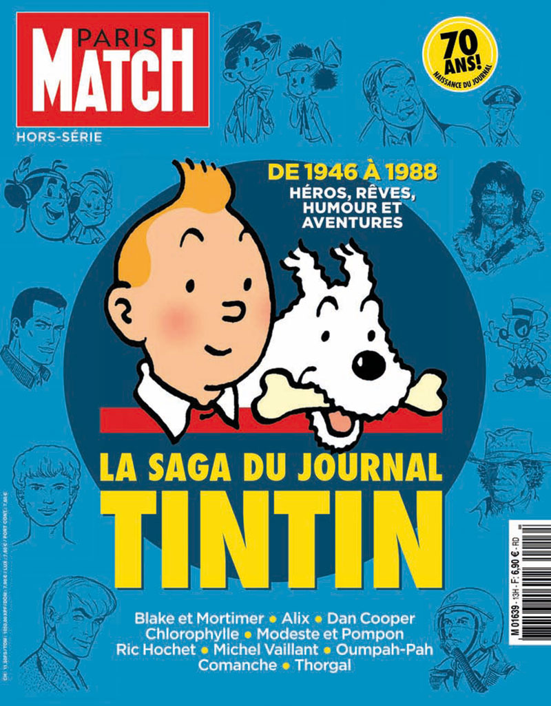 Paris Match feiert Tintin. © 2016 Hergé/Moulinsart/Paris-Match