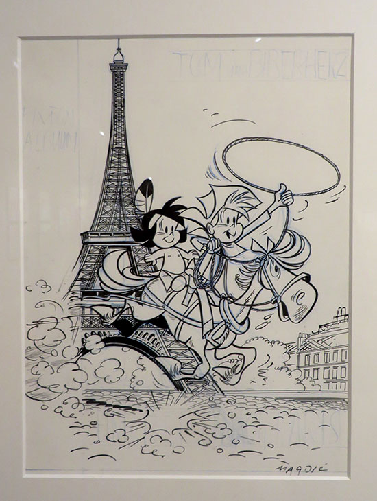 Titelbilder der bisher unveröffentlichten Geschichte »Tom und Klein Biberherz in Paris«