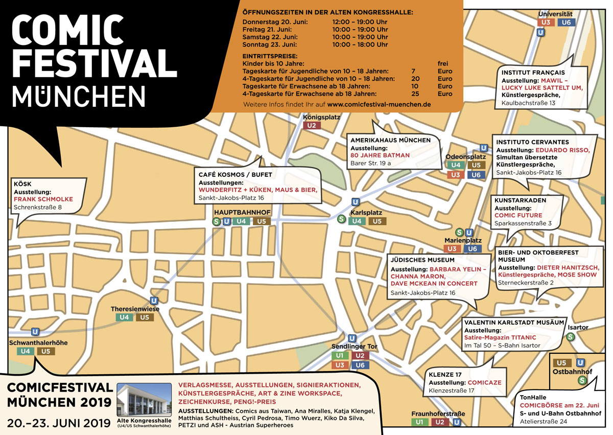 comicfestival muenchen 2019 plan