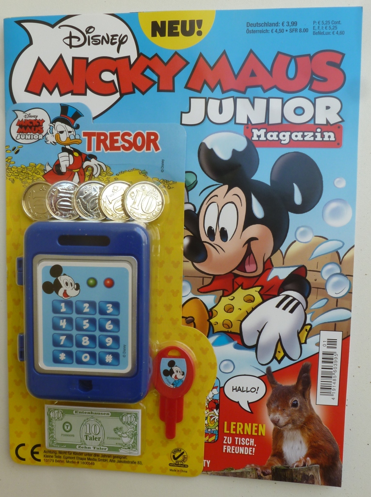 Micky Maus Junior Titelbild mit Beilage