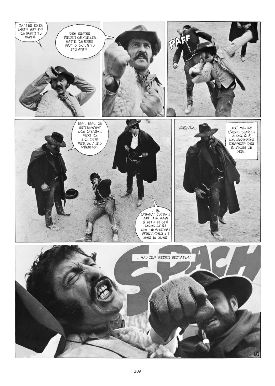 Mix aus Fotoroman und Comic: Die Menschenfänger von Montana.