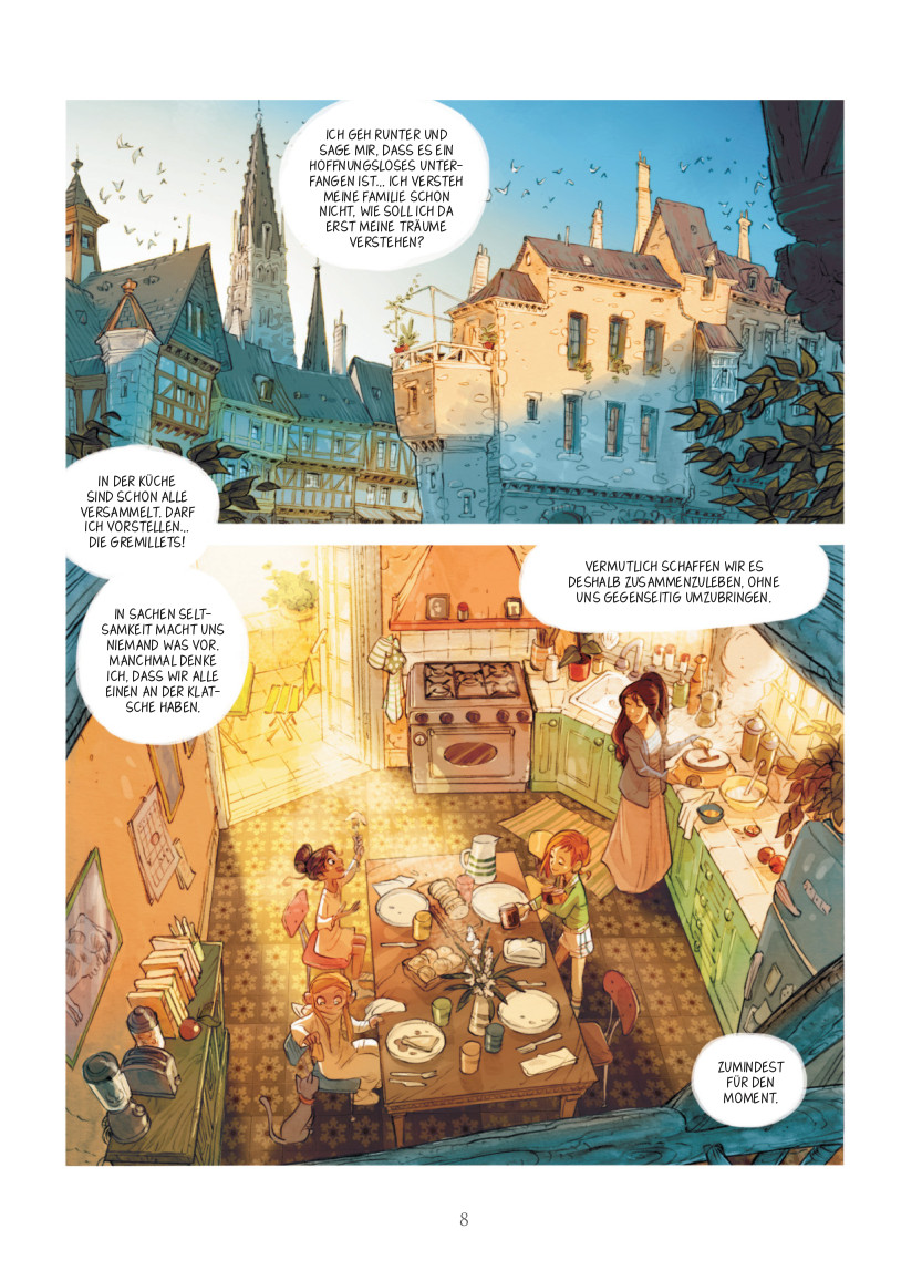 Dieser Comic spielt an einem zeitlosen, malerischen Ort ...