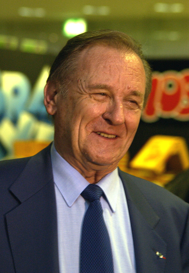 Albert Uderzo zu Gast auf dem Comic-Salon in Erlangen, 2004. (c) Uwe Zimmermann