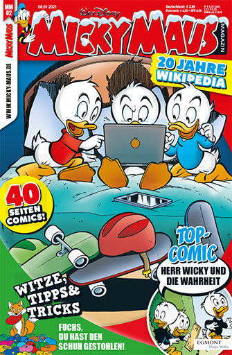 Micky Maus Magazin Nr. 2/2021 Titelbild