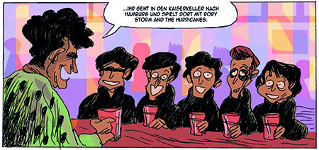 Ein Panel aus dem Comic, illustriert von Vox.