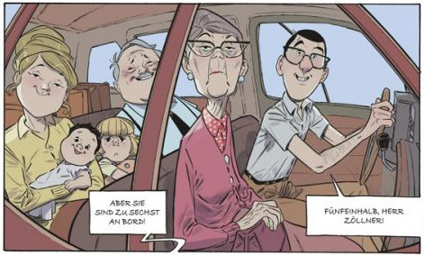 Ab in den Urlaub: Panel aus dem dritten Band von Wundervolle Sommer.