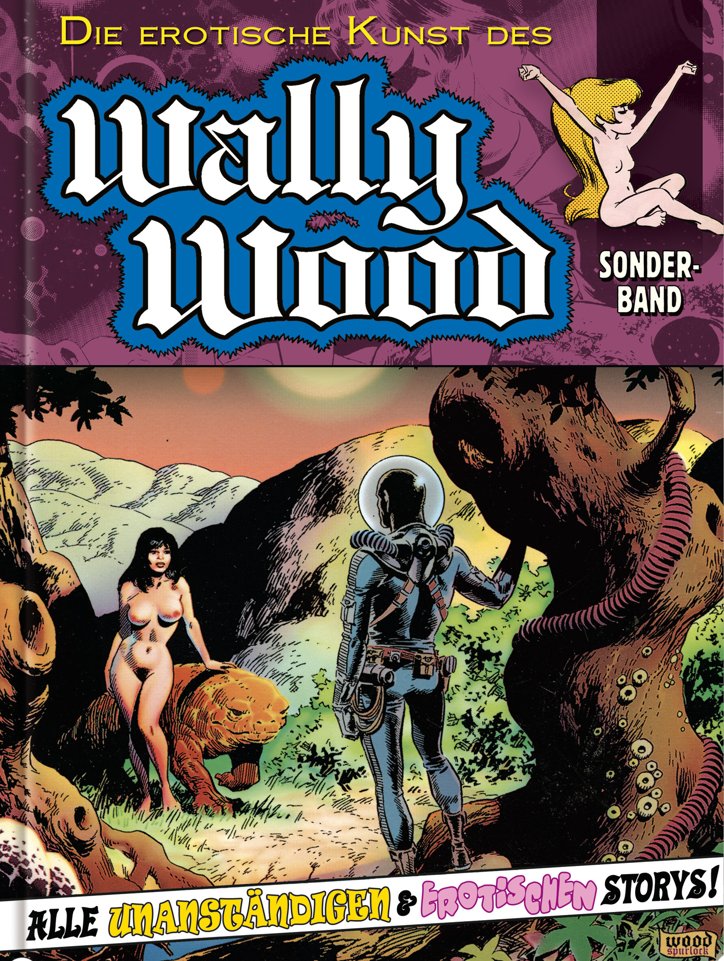 Das Titelbild von Die erotische Kunst des Wally Wood.