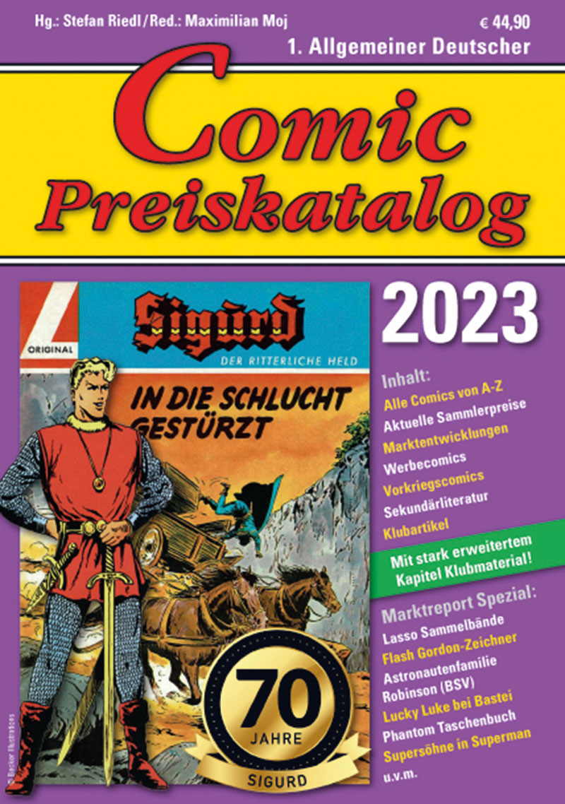 Comic-Preiskatalog 2023 Titelbild )Hardcover)