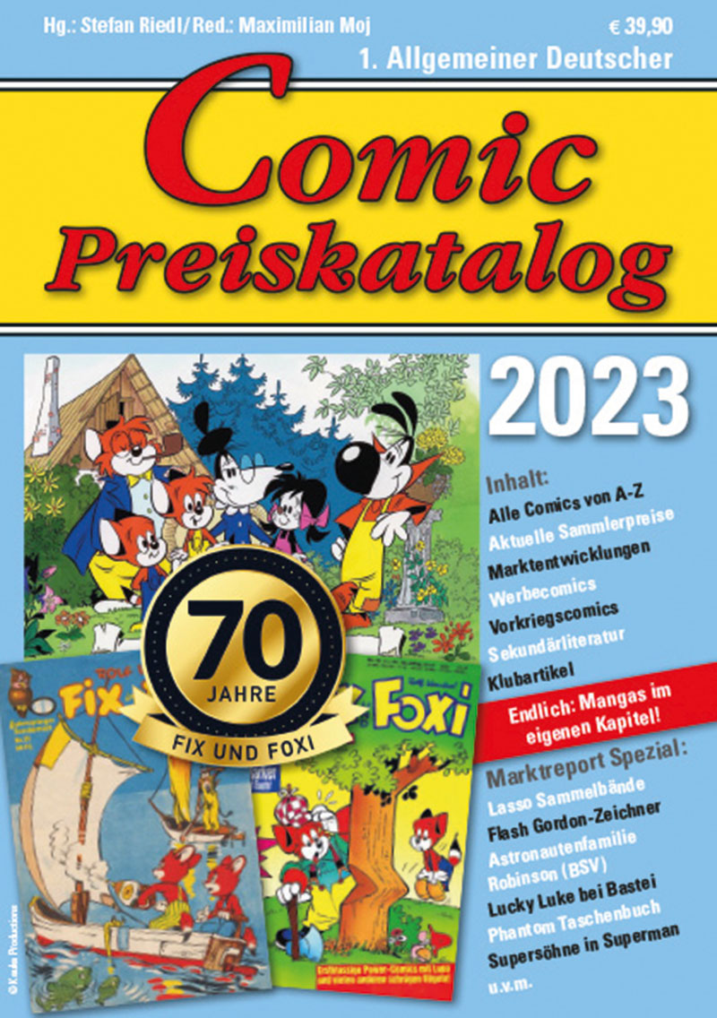 Comic-Preiskatalog 2023 Titelbild (Softcover)