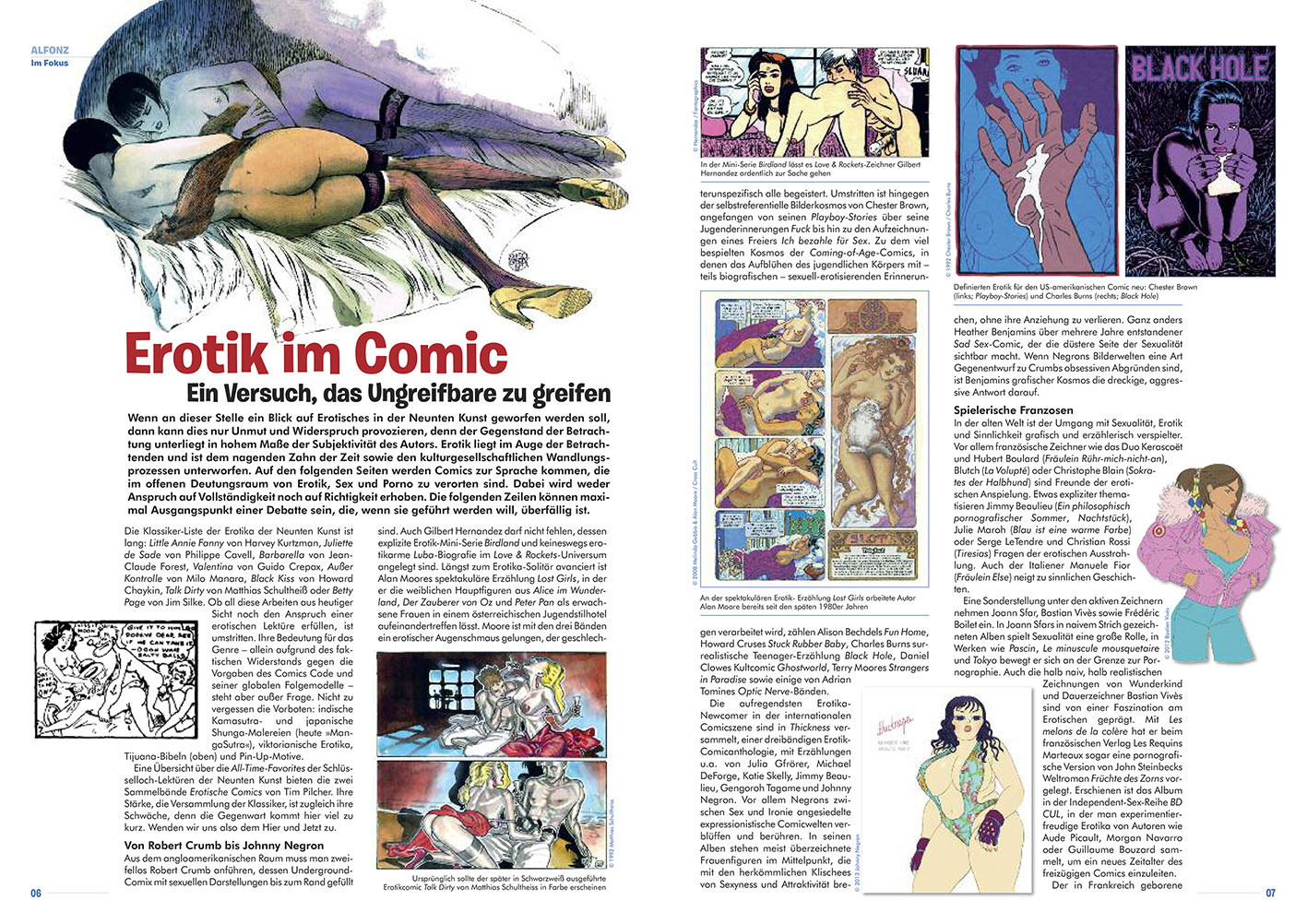 Erotik im Comic: Black Kiss, Milo Manara & Co.unter der Lupe