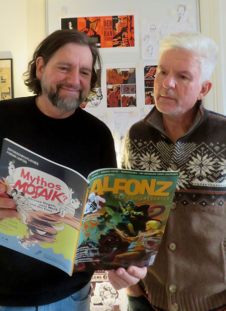 Auch Ully Arndt und Heinz Strunk lesen ALFONZ. Foto © 2026 Edition Alfons