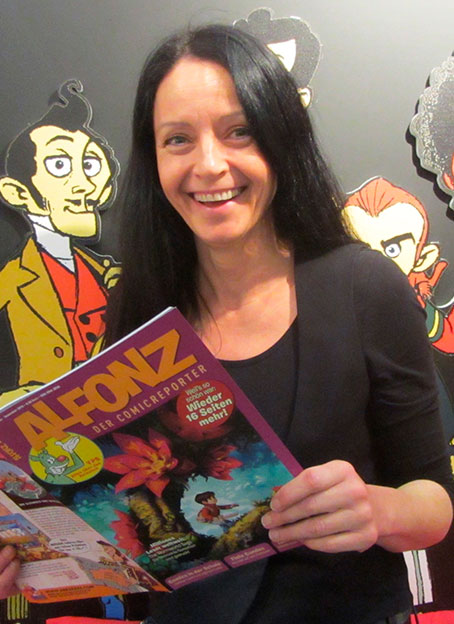 Mechthild Bücker liest ALFONZ! Foto © 2012 Edition Alfons