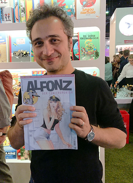 Ersin Karabulut liest ALFONZ. Foto © 2023 Edition Alfons