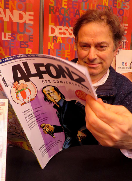 Ben Katchor liest ALFONZ. Foto © 2018 Edition Alfons