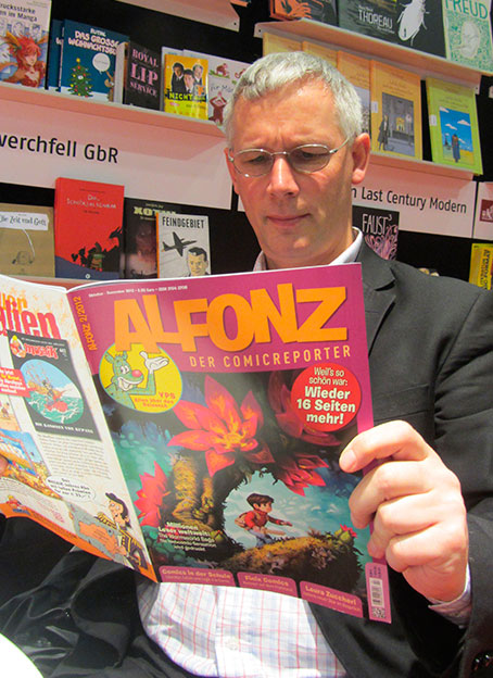 Didier Pasamonik liest ALFONZ! Foto © 2012 Edition Alfons