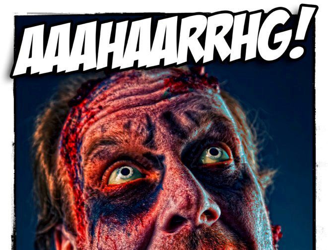 Cobiag in seinem Zombievideo (Ausschnitt)