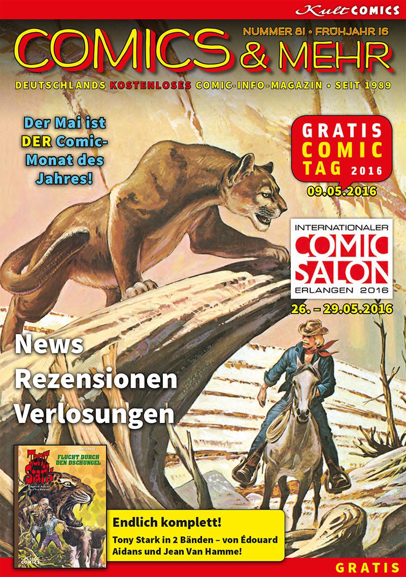 Das vorläufige Titelbild von Comics &amp; mehr Nr. 81