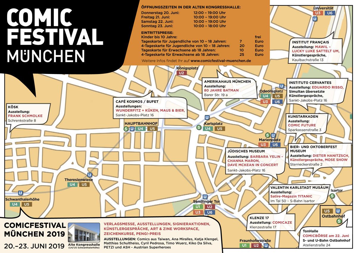 comicfestival muenchen 2019 plan