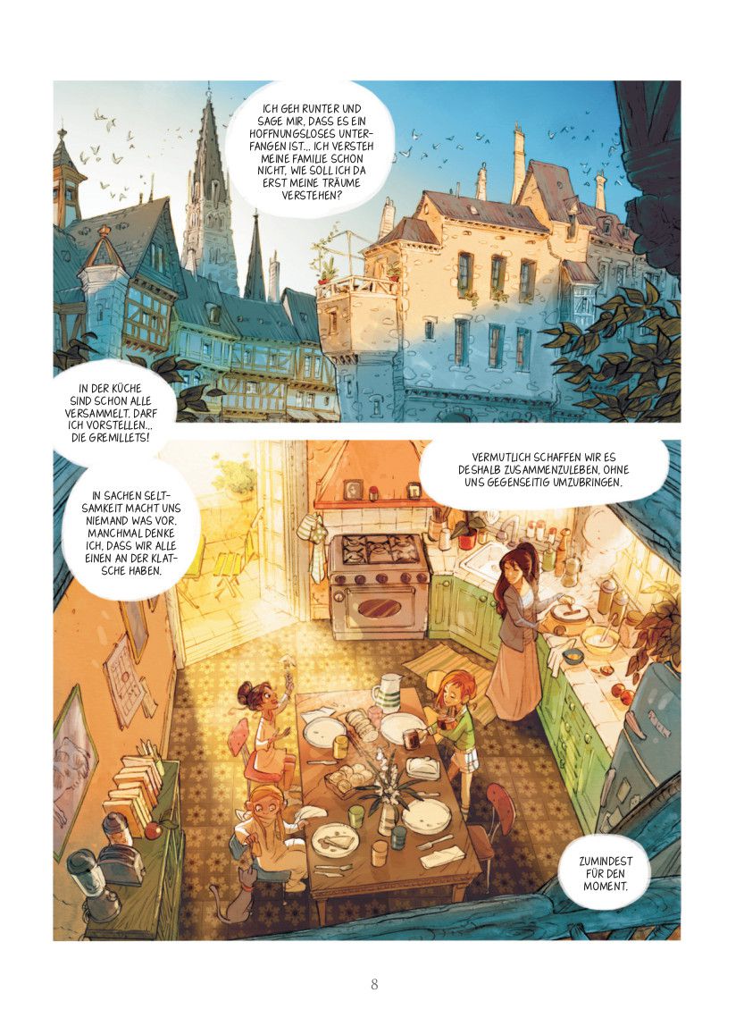 Dieser Comic spielt an einem zeitlosen, malerischen Ort ...