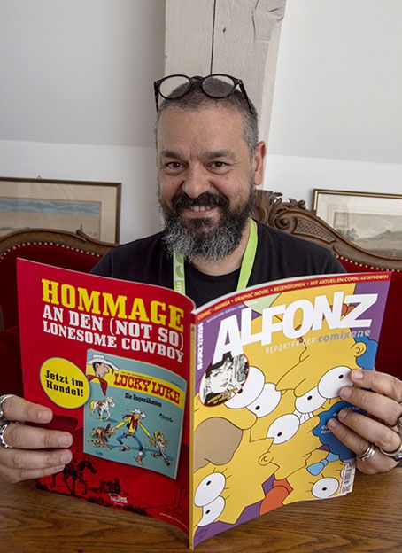 Joann Sfar liest ALFONZ. Foto © 2024 Uwe Zimmermann